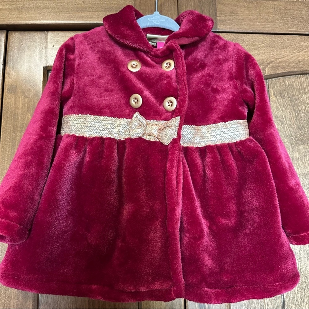 🌟3/$20🌟 NWT Penelope Mack Fleece and Sequin Jacket 2T